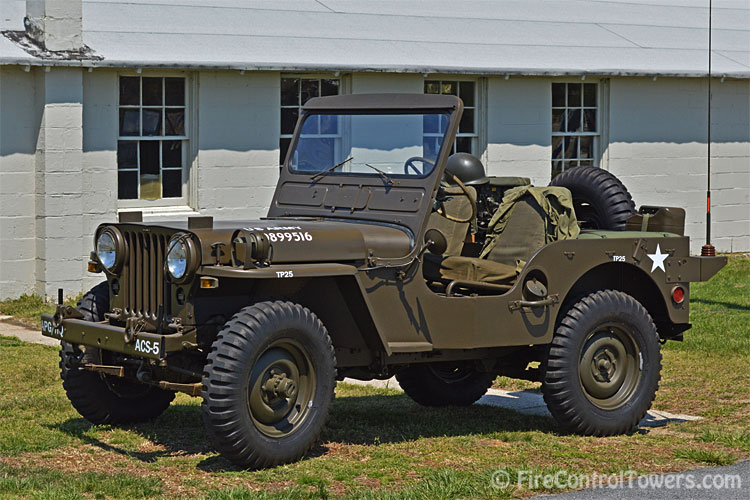 Restored Willys Army Jeep at Fort Miles